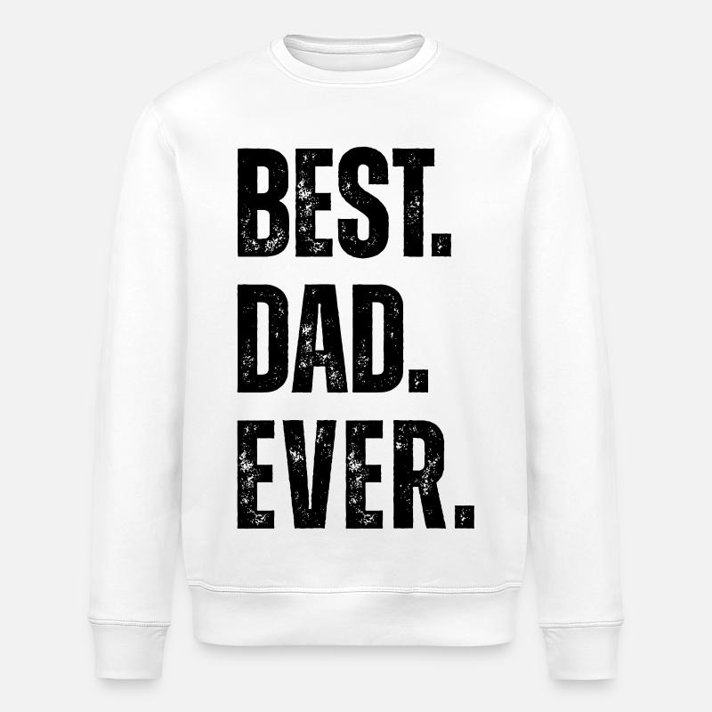 Bester Vater aller Zeiten - Stanley/Stella Unisex Bio-Sweatshirt ROLLER - Weiß
