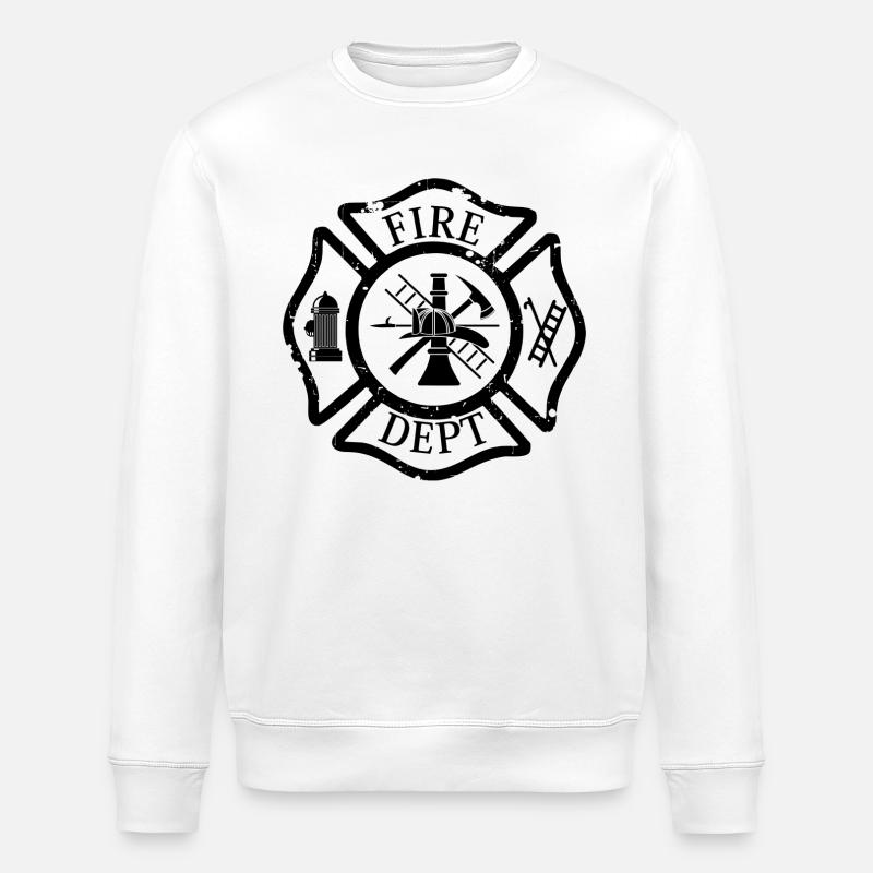 Feu - Sweat bio ROLLER Stanley/Stella Unisexe - blanc