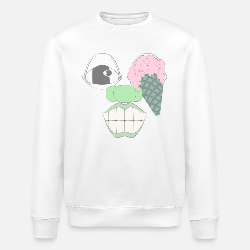 A CLASSIC - Stanley/Stella ROLLER Unisex Organic Sweatshirt - white