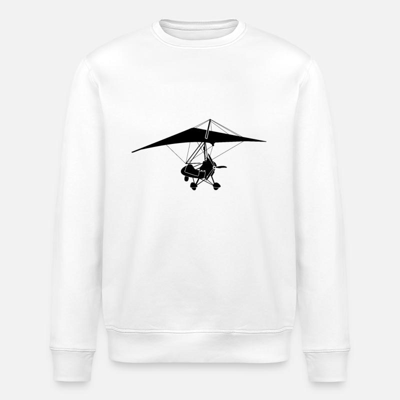 Ultraleichtflugzeug - Stanley/Stella Unisex Bio-Sweatshirt ROLLER - Weiß