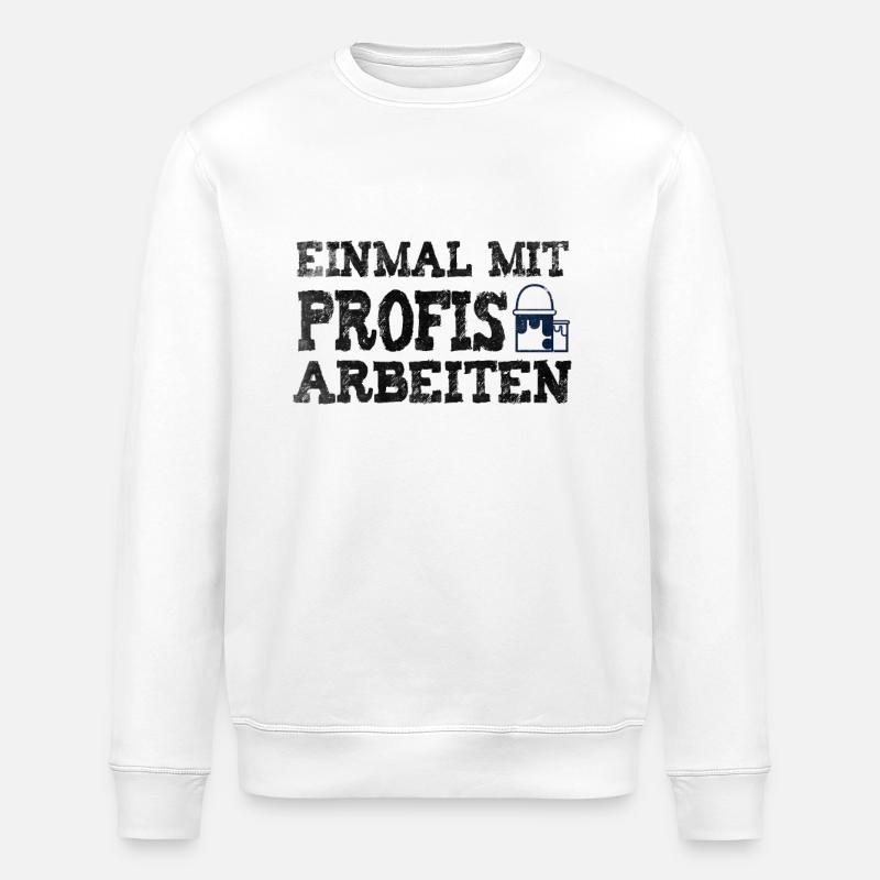Profis Maler - Stanley/Stella Unisex Bio-Sweatshirt ROLLER - Weiß
