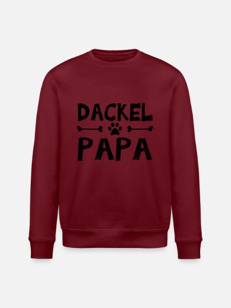Dackel Vater - Stanley/Stella Unisex Bio-Sweatshirt ROLLER - Weiß