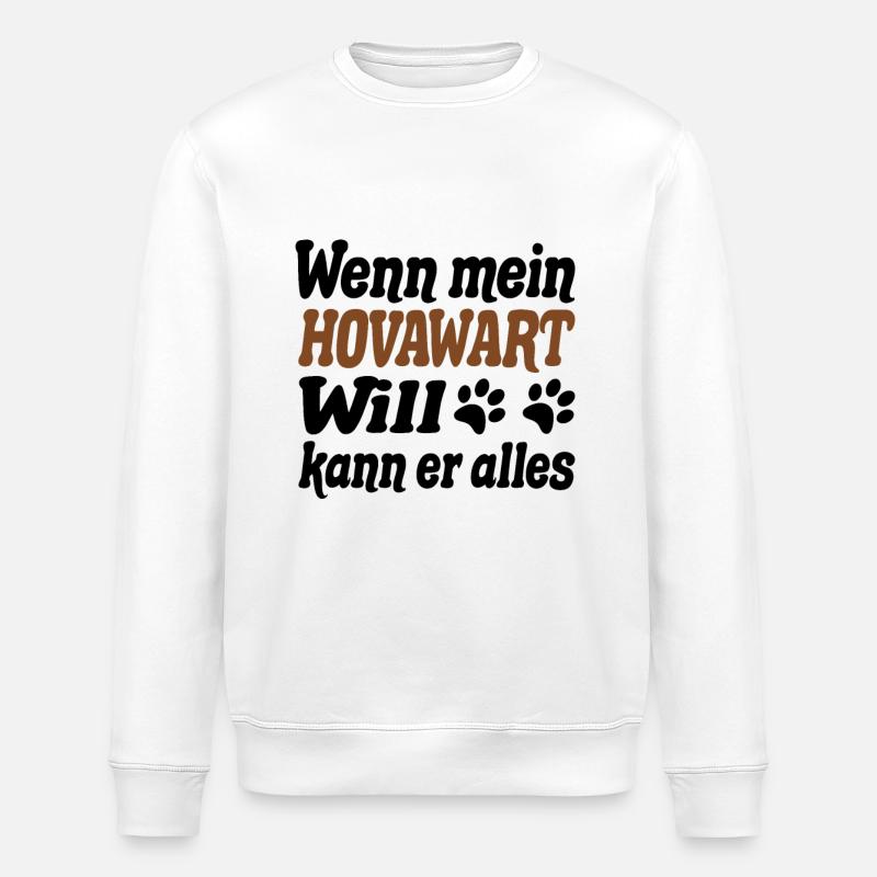 Hovawart Hund - Stanley/Stella Unisex Bio-Sweatshirt ROLLER - Weiß