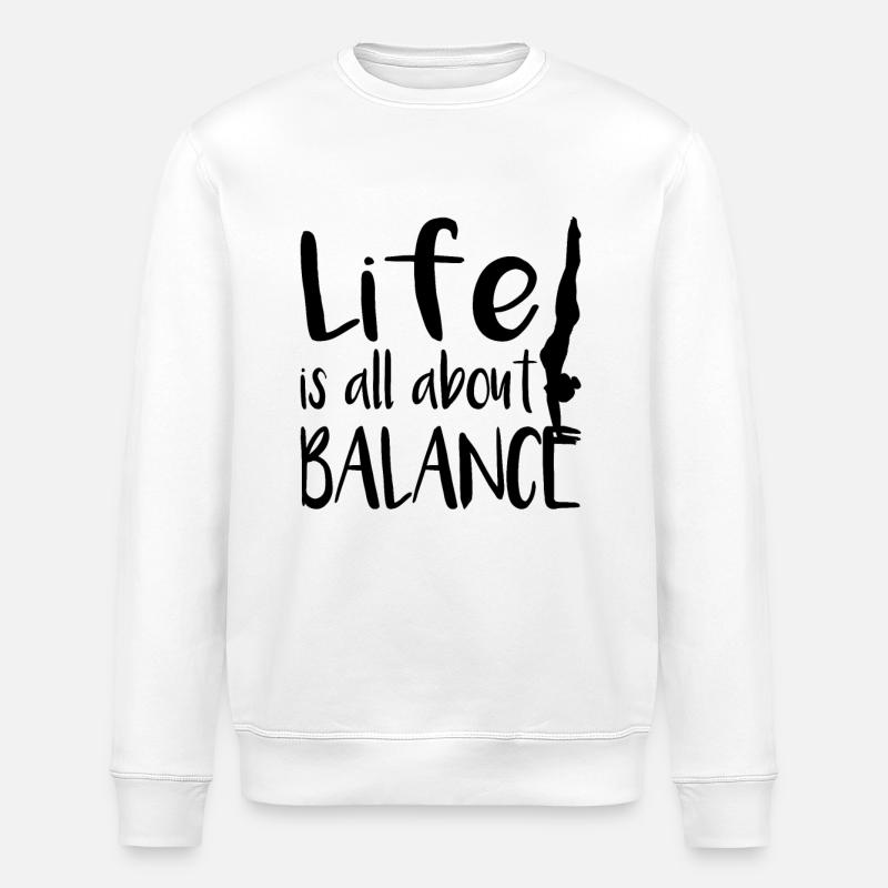 Stand de la main - Sweat bio ROLLER Stanley/Stella Unisexe - blanc