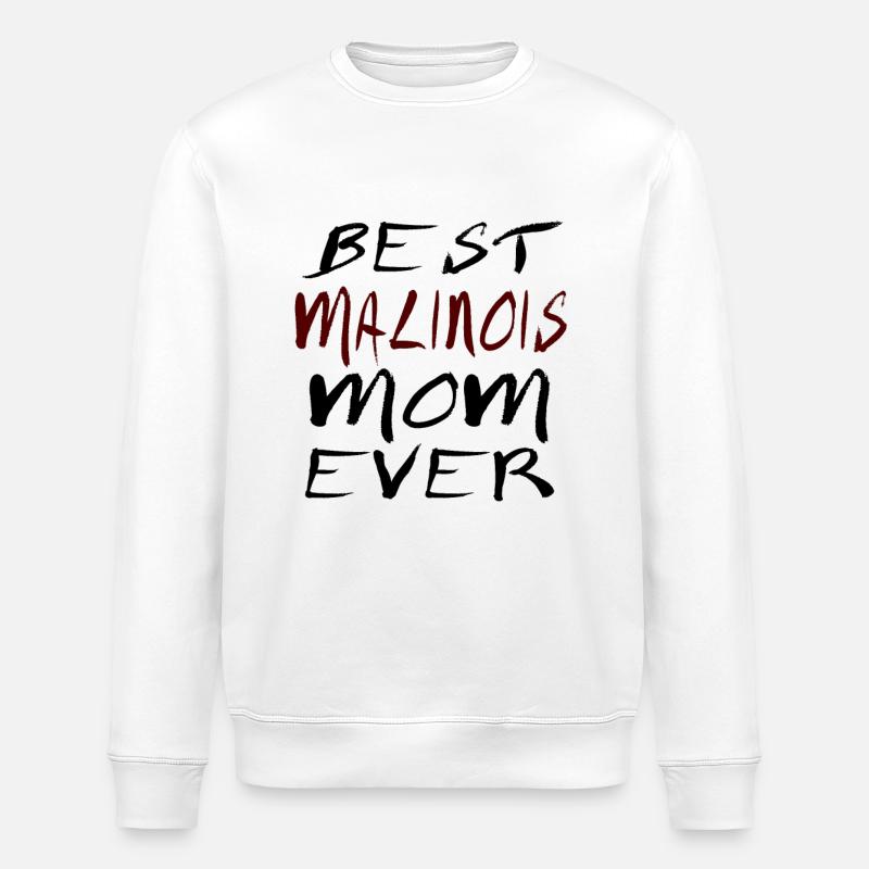 Malinois Mama - Stanley/Stella Unisex Bio-Sweatshirt ROLLER - Weiß