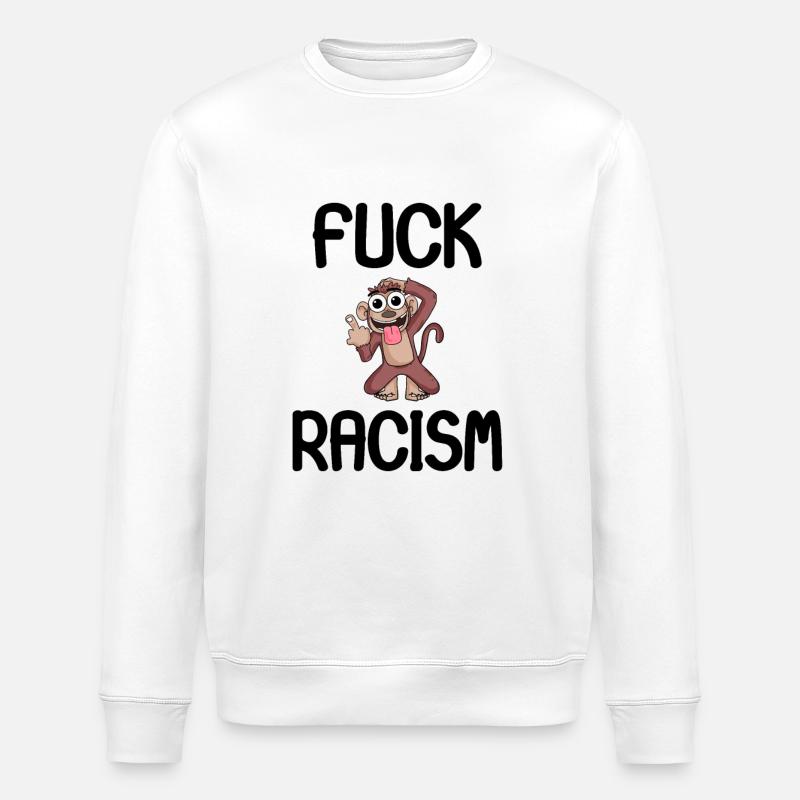 Gegen Rassismus - Stanley/Stella Unisex Bio-Sweatshirt ROLLER - Weiß