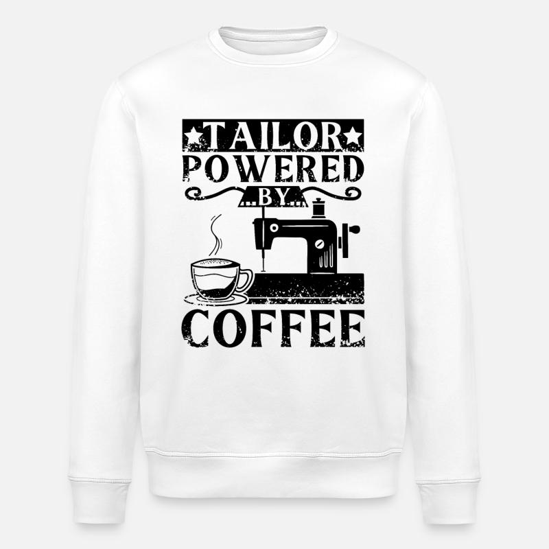 Couturière et café - Sweat bio ROLLER Stanley/Stella Unisexe - blanc