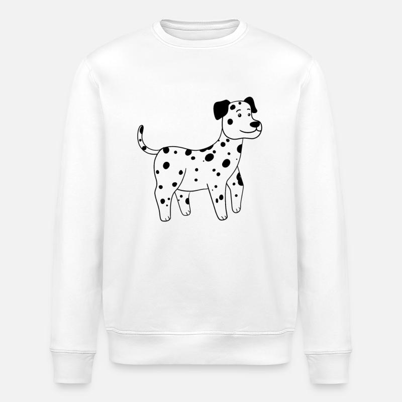 Dalmate - Sweat bio ROLLER Stanley/Stella Unisexe - blanc