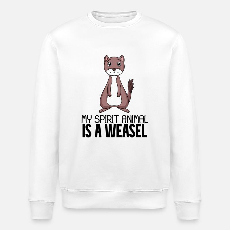 Weasel - Stanley/Stella ROLLER Unisex Organic Sweatshirt - white