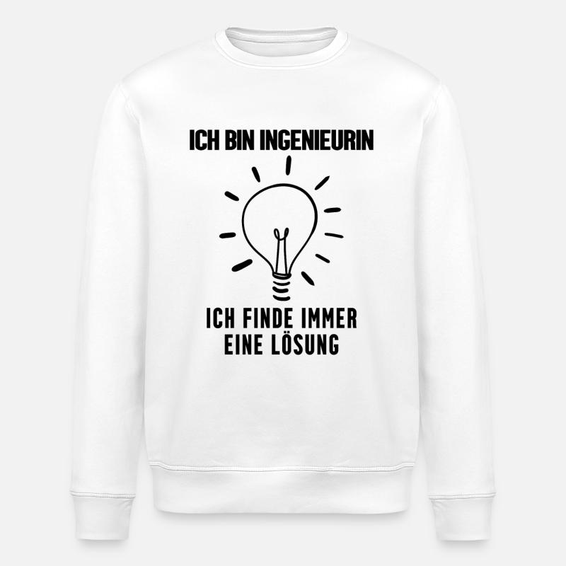 Ingenieurin Beruf Ausbildung - Stanley/Stella Unisex Bio-Sweatshirt ROLLER - Weiß