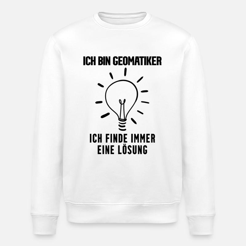 Geomatiker - Stanley/Stella Unisex Bio-Sweatshirt ROLLER - Weiß