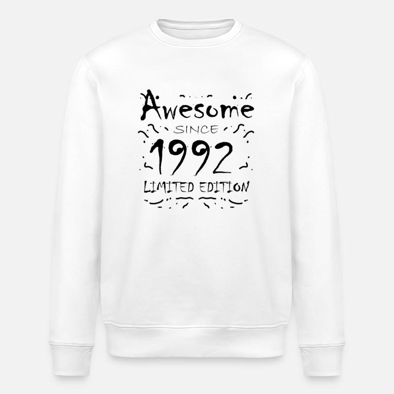 1992 - Né en 1992 - Sweat bio ROLLER Stanley/Stella Unisexe - blanc