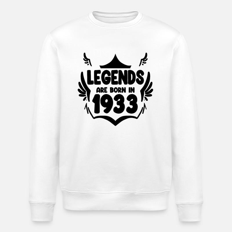 1933 - Stanley/Stella Unisex Bio-Sweatshirt ROLLER - Weiß