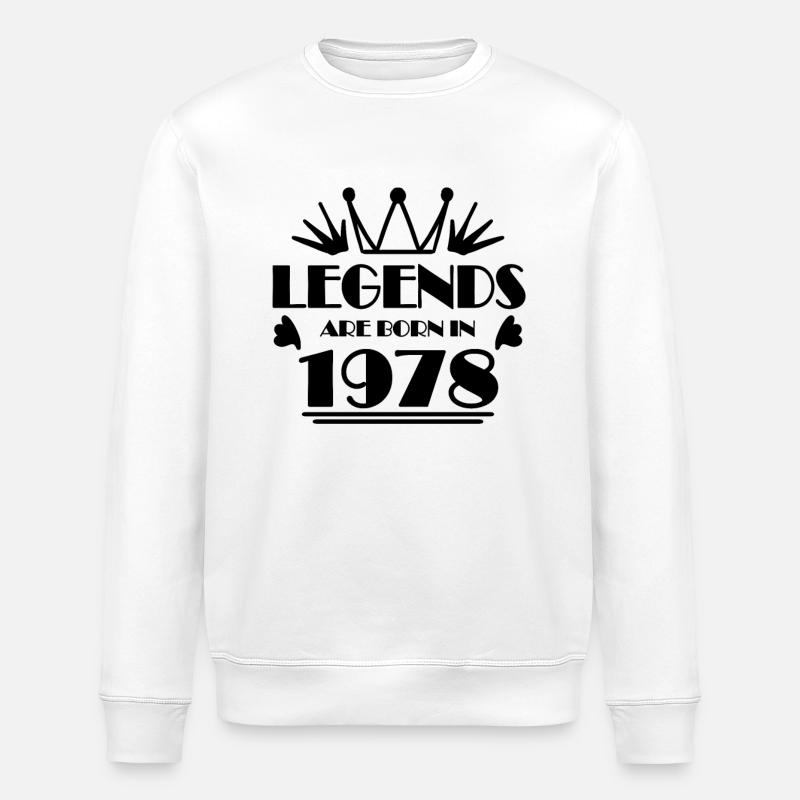 1978 - Né en 1978 - Sweat bio ROLLER Stanley/Stella Unisexe - blanc