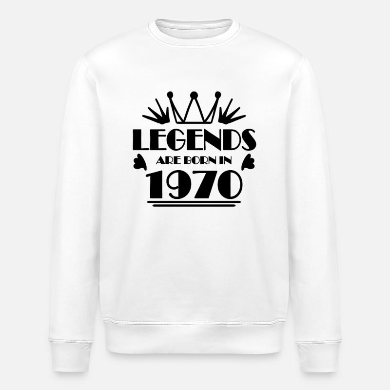 1970 - Né en 1970 - Sweat bio ROLLER Stanley/Stella Unisexe - blanc
