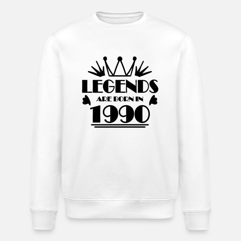 1990 - Né en 1990 - Sweat bio ROLLER Stanley/Stella Unisexe - blanc