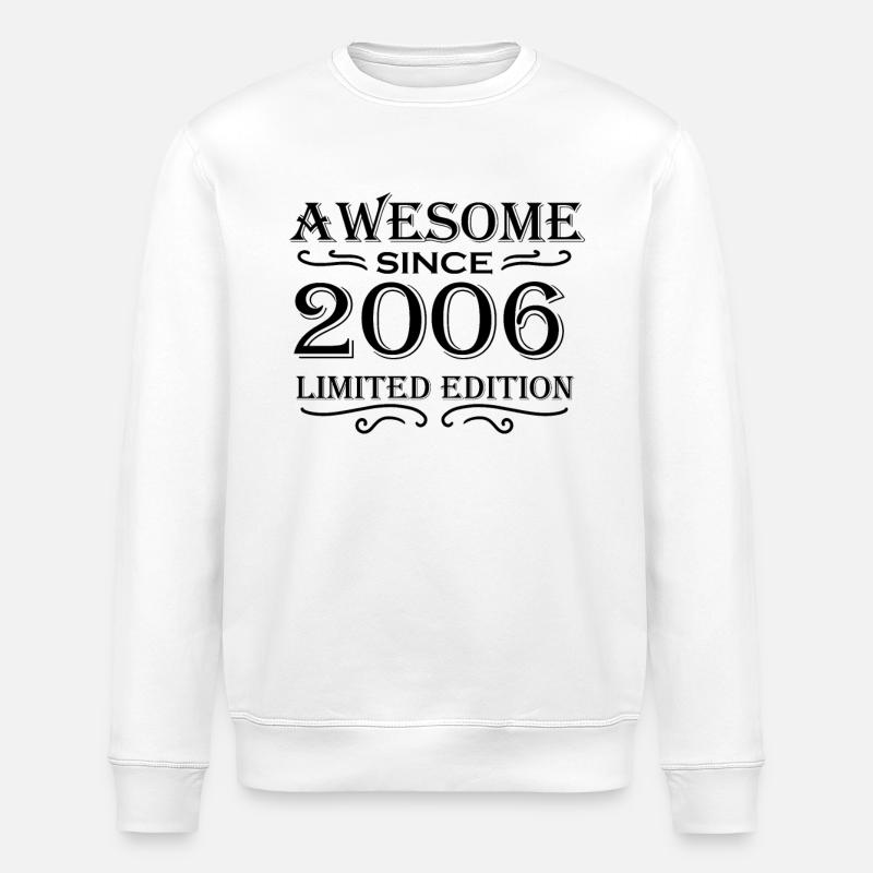 2006 - Millésime - Sweat bio ROLLER Stanley/Stella Unisexe - blanc
