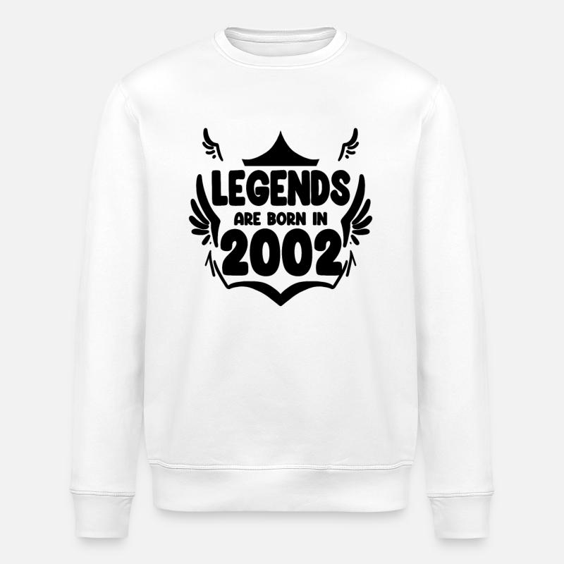 2002 - Né en 2002 - Sweat bio ROLLER Stanley/Stella Unisexe - blanc