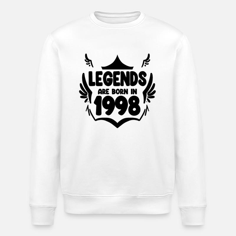 1998 - Stanley/Stella ROLLER Unisex Organic Sweatshirt - white