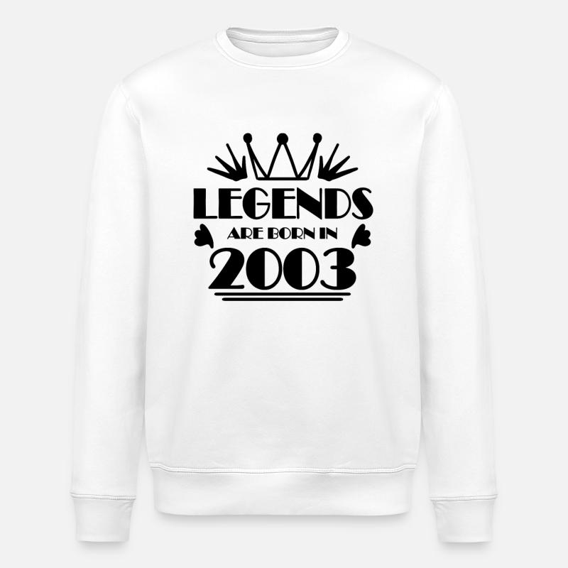 2003 - Né en 2003 - Sweat bio ROLLER Stanley/Stella Unisexe - blanc