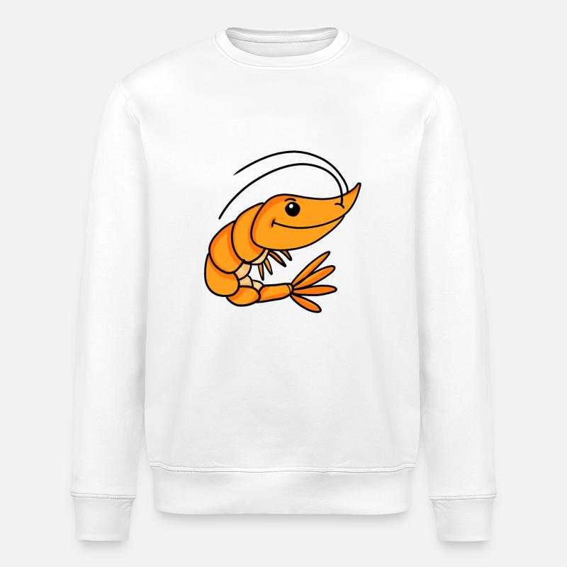 Garnele Garnelen - Stanley/Stella Unisex Bio-Sweatshirt ROLLER - Weiß