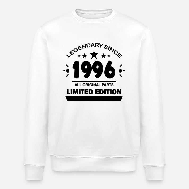 1996 - Born 1996 - Stanley/Stella ROLLER Unisex Organic Sweatshirt - white