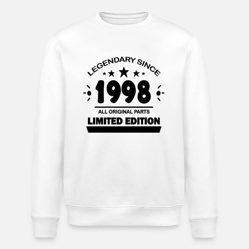 1998 - Né en 1998 - Sweat bio ROLLER Stanley/Stella Unisexe - blanc