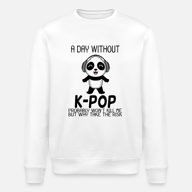 k Pop - Stanley/Stella Unisex Bio-Sweatshirt ROLLER - Weiß