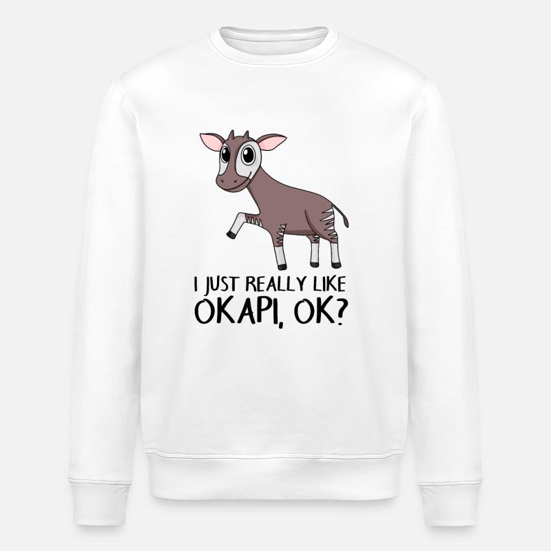 Okapi - Stanley/Stella Unisex Bio-Sweatshirt ROLLER - Weiß