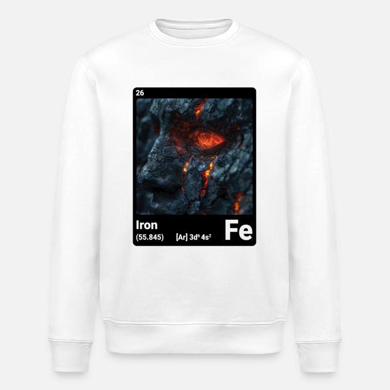 AI am Iron (bk) - Sweat bio ROLLER Stanley/Stella Unisexe - blanc