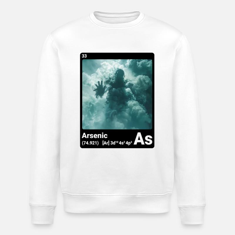 AI am Arsenic (bk) - Sweat bio ROLLER Stanley/Stella Unisexe - blanc