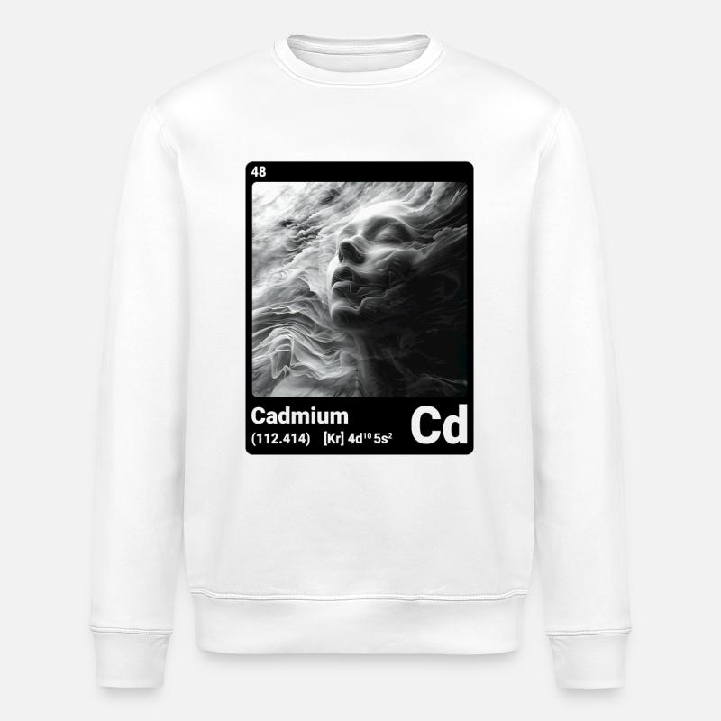 AI am Cadmium (bk) - Sweat bio ROLLER Stanley/Stella Unisexe - blanc