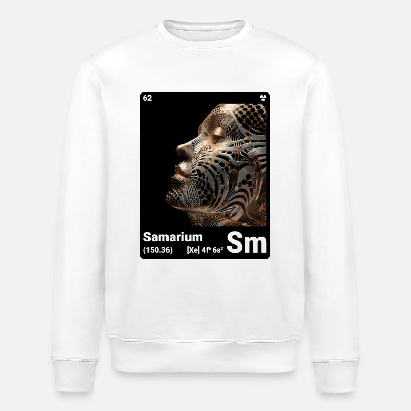 AI am Samarium (bk) - Sweat bio ROLLER Stanley/Stella Unisexe - blanc