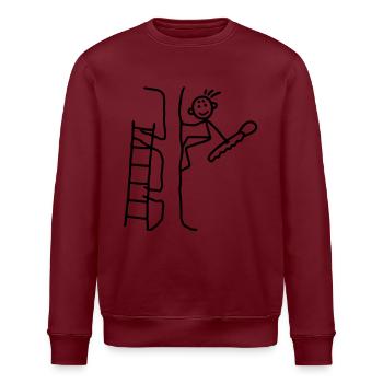 Baumfäller - Baum fällen - Stanley/Stella Unisex Bio-Sweatshirt ROLLER - Weiß - Vorne - Nik (191cm)