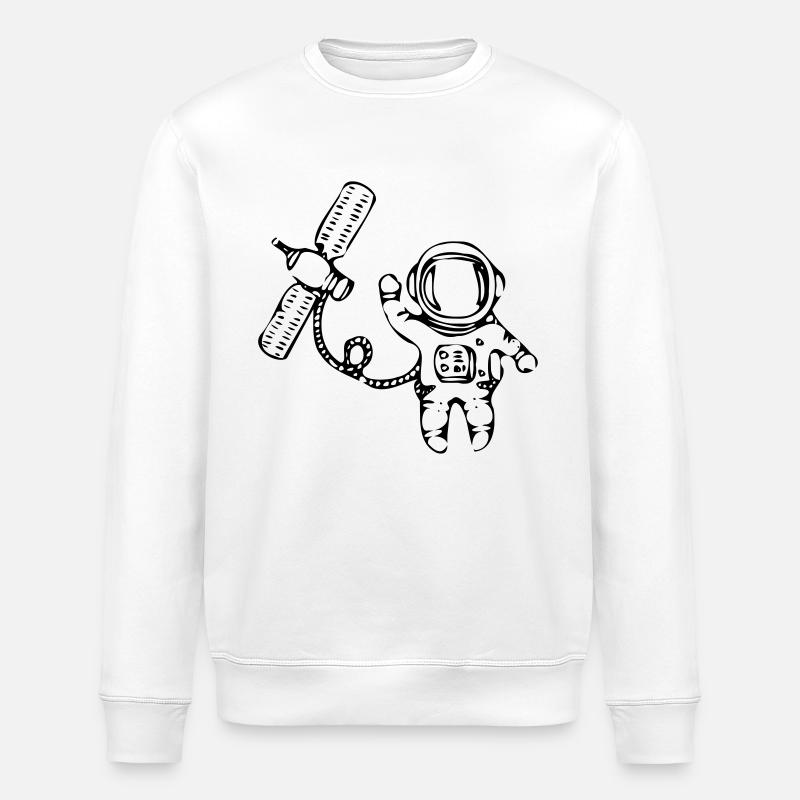 Astronaut2 - Stanley/Stella Unisex Bio-Sweatshirt ROLLER - Weiß