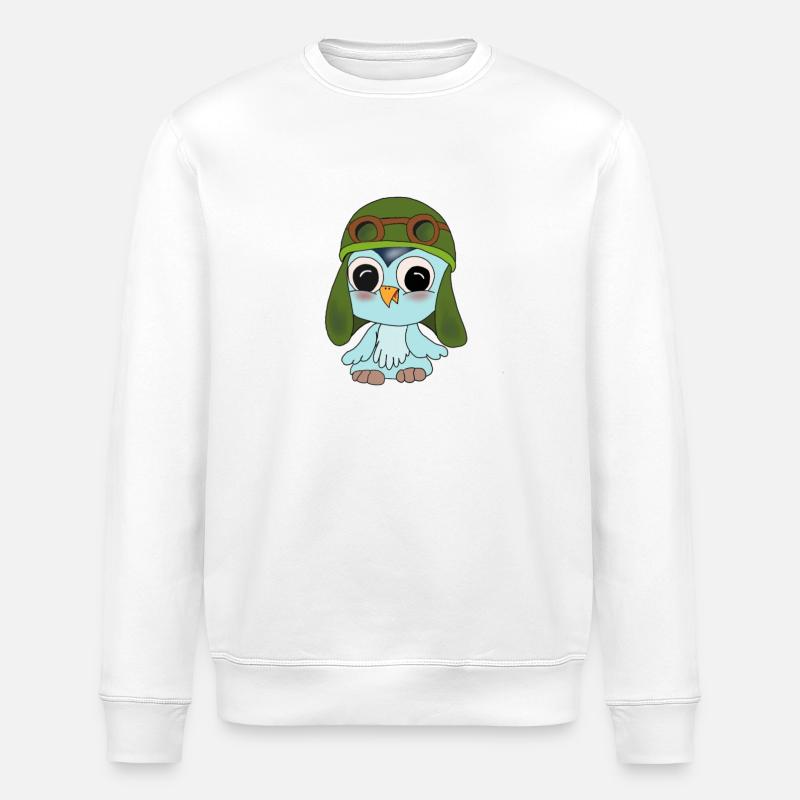 Fips der Flieger - Stanley/Stella Unisex Bio-Sweatshirt ROLLER - Weiß