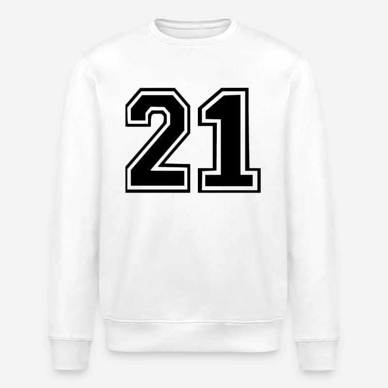 21 - Stanley/Stella ROLLER Unisex Organic Sweatshirt - white