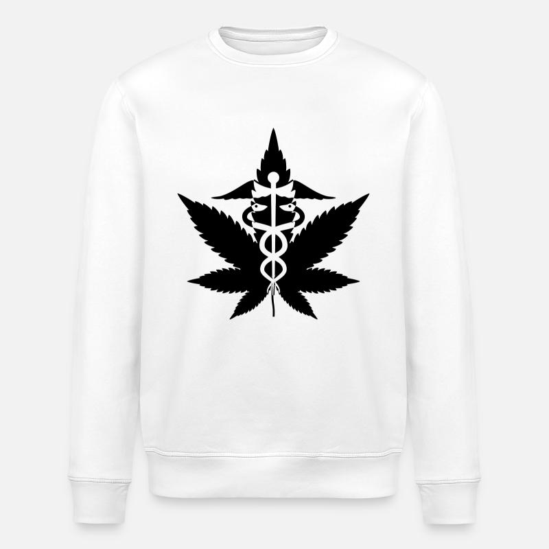 caduceus herbétique - Stanley/Stella Unisex Bio-Sweatshirt ROLLER - Weiß