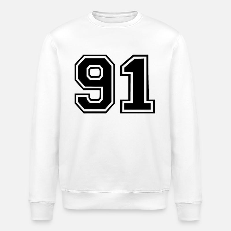 91 - Stanley/Stella ROLLER Unisex Organic Sweatshirt - white