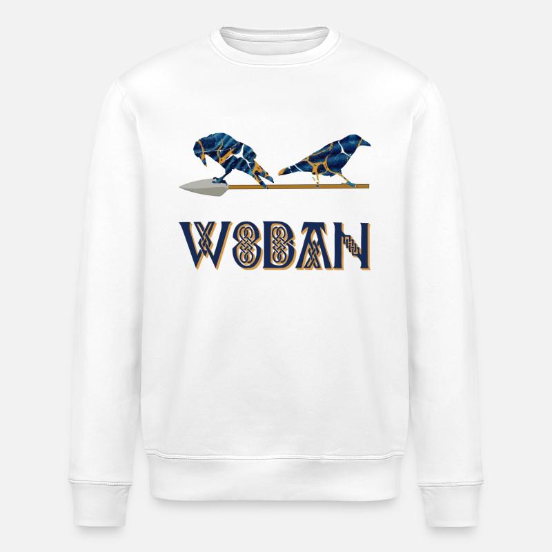wodan e 16 - Stanley/Stella ROLLER Unisex Organic Sweatshirt - white