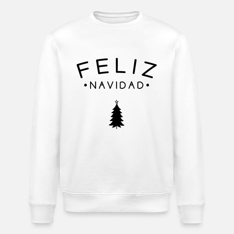 Feliz Navidad - Stanley/Stella ROLLER Unisex Organic Sweatshirt - white