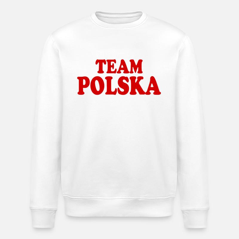 Pologne - Sweat bio ROLLER Stanley/Stella Unisexe - blanc