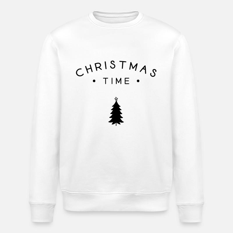 Période de Noël - Sweat bio ROLLER Stanley/Stella Unisexe - blanc