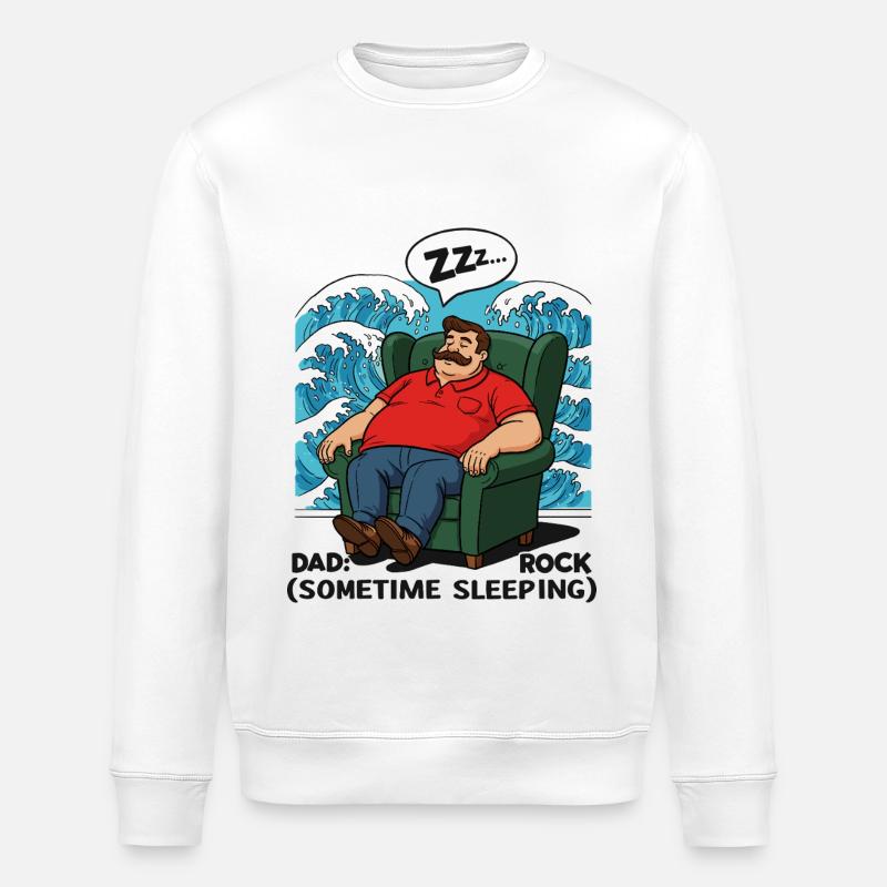 Papa: Fels - Stanley/Stella Unisex Bio-Sweatshirt ROLLER - Weiß