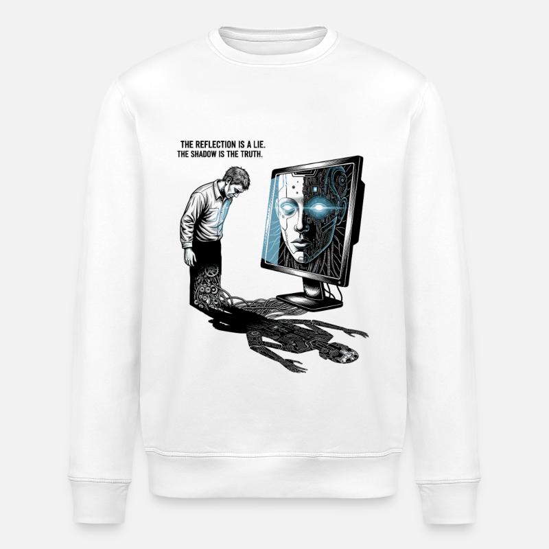 The Reflection is a Lie - Stanley/Stella Unisex Bio-Sweatshirt ROLLER - Weiß