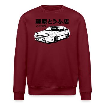 Initial D Sprinter Trueno AE86 - Stanley/Stella Unisex Bio-Sweatshirt ROLLER - Weiß - Vorne - Nik (191cm)