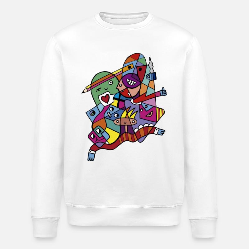 Harmonie in der Vielfalt - Stanley/Stella Unisex Bio-Sweatshirt ROLLER - Weiß