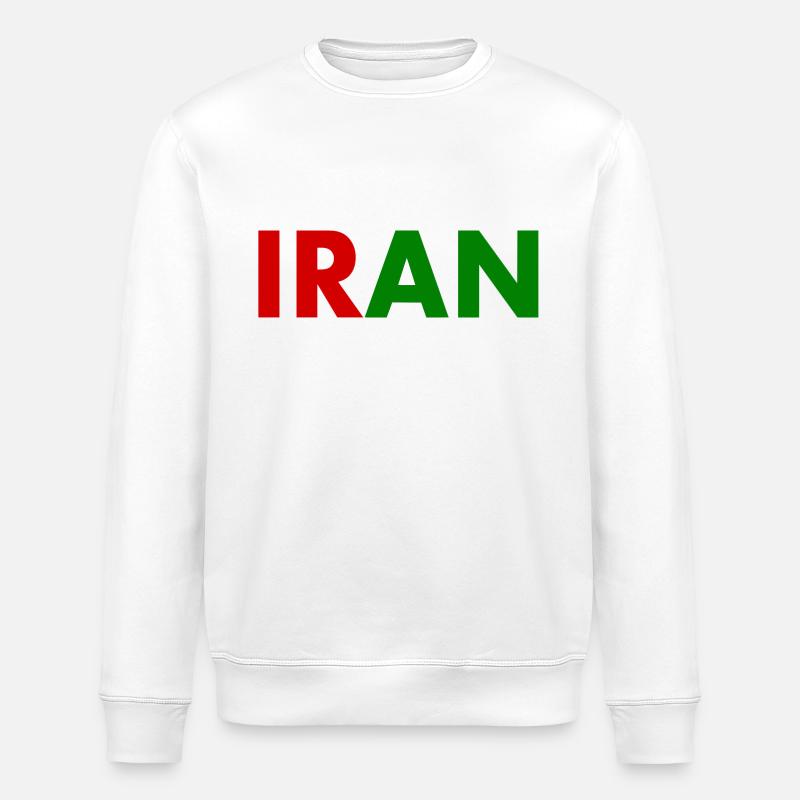 Iran - Stanley/Stella ROLLER Unisex Organic Sweatshirt - white
