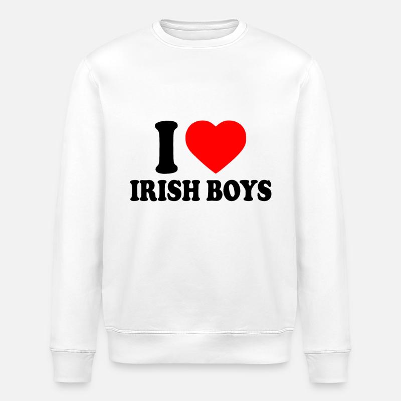 I love irish boys - Sweat bio ROLLER Stanley/Stella Unisexe - blanc
