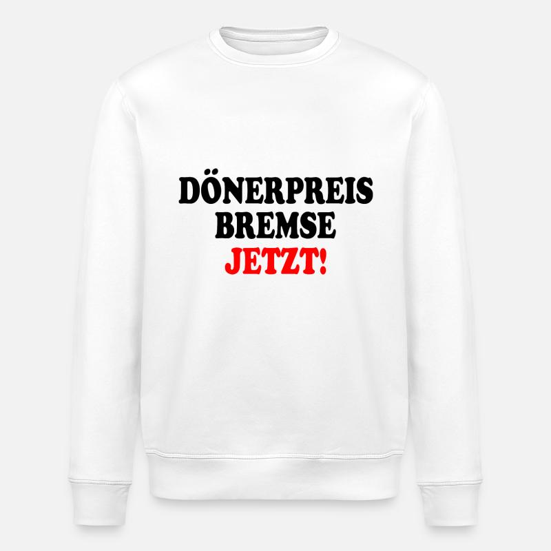 dönerpreisbremse jetzt - Stanley/Stella Unisex Bio-Sweatshirt ROLLER - Weiß